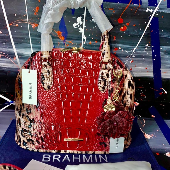 Brahmin in Ruby red Satchel - Picture 3 of 16